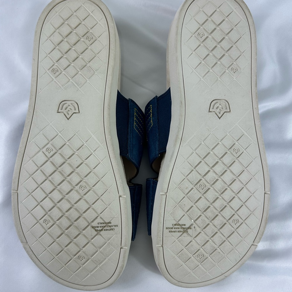 Spenco Twilight Ellie Women's Suede Leather Orthotic Slide Sandal Blue 9.5 EUC - Picture 6 of 14